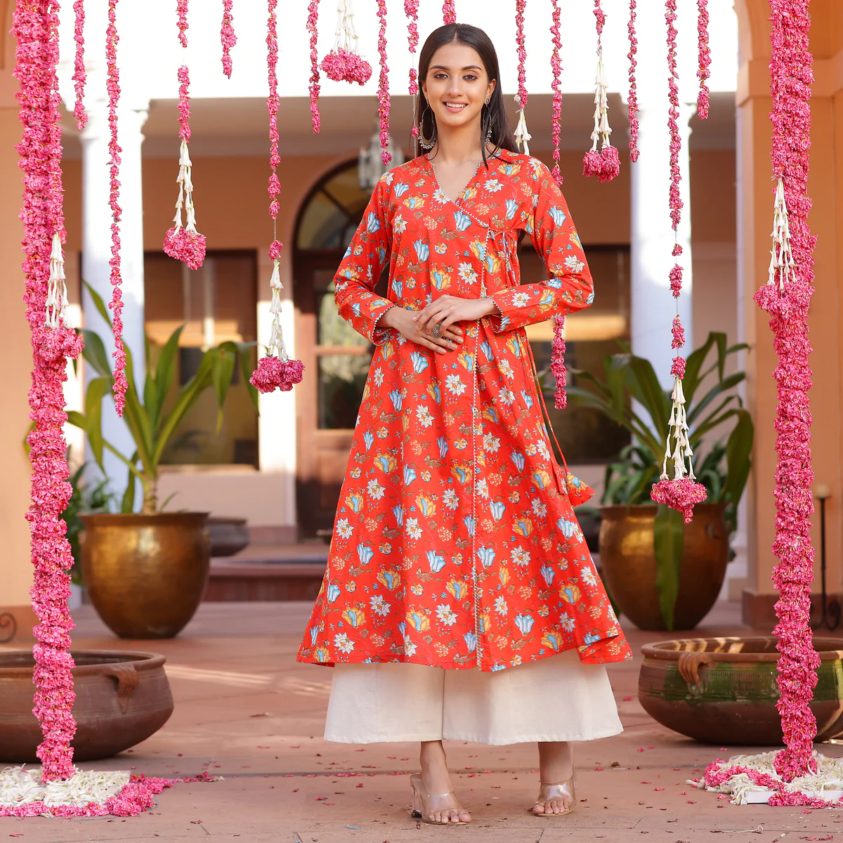 Gulnaaz  Cotton Angrkaha  Set - Image 3