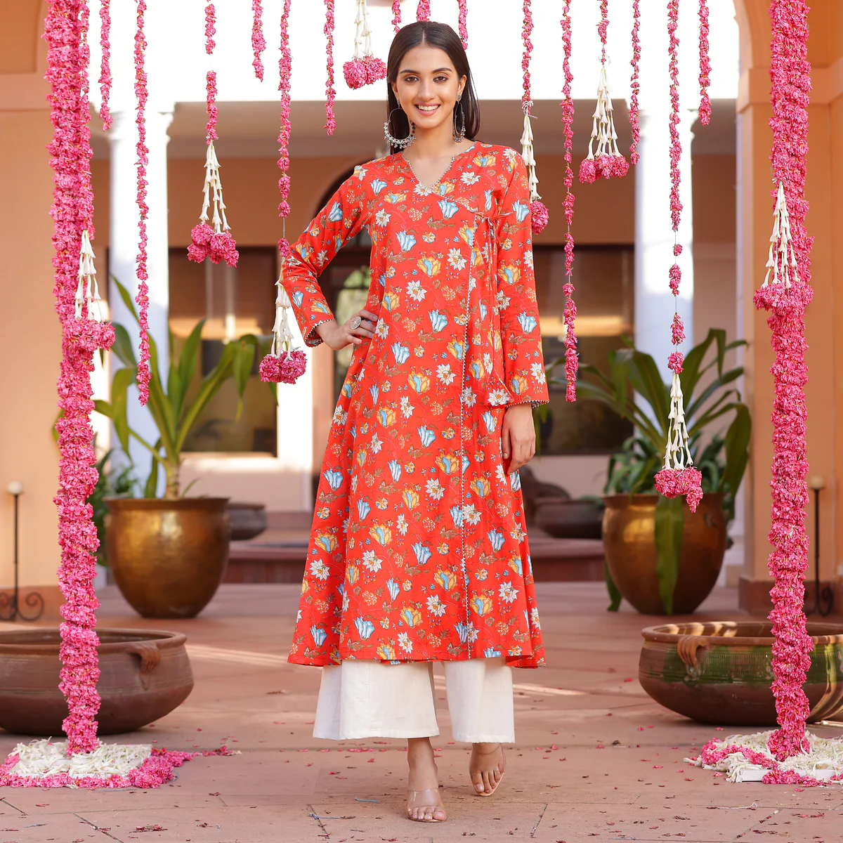 Gulnaaz  Cotton Angrkaha  Set - Image 5